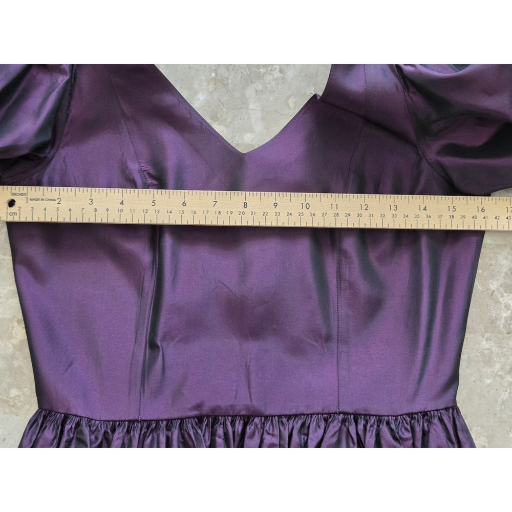 RARE Laura Ashley Victorian Style Puff Sleeves Maxi Dress Women's US 10 UK 12 - Picture 14 of 16